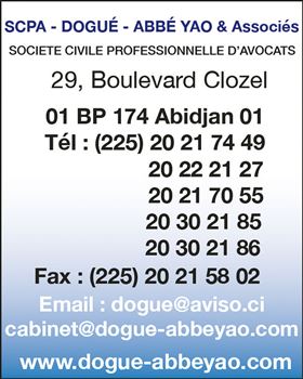 SPCA DOGUÉ - ABBE YAO & ASSOCIES